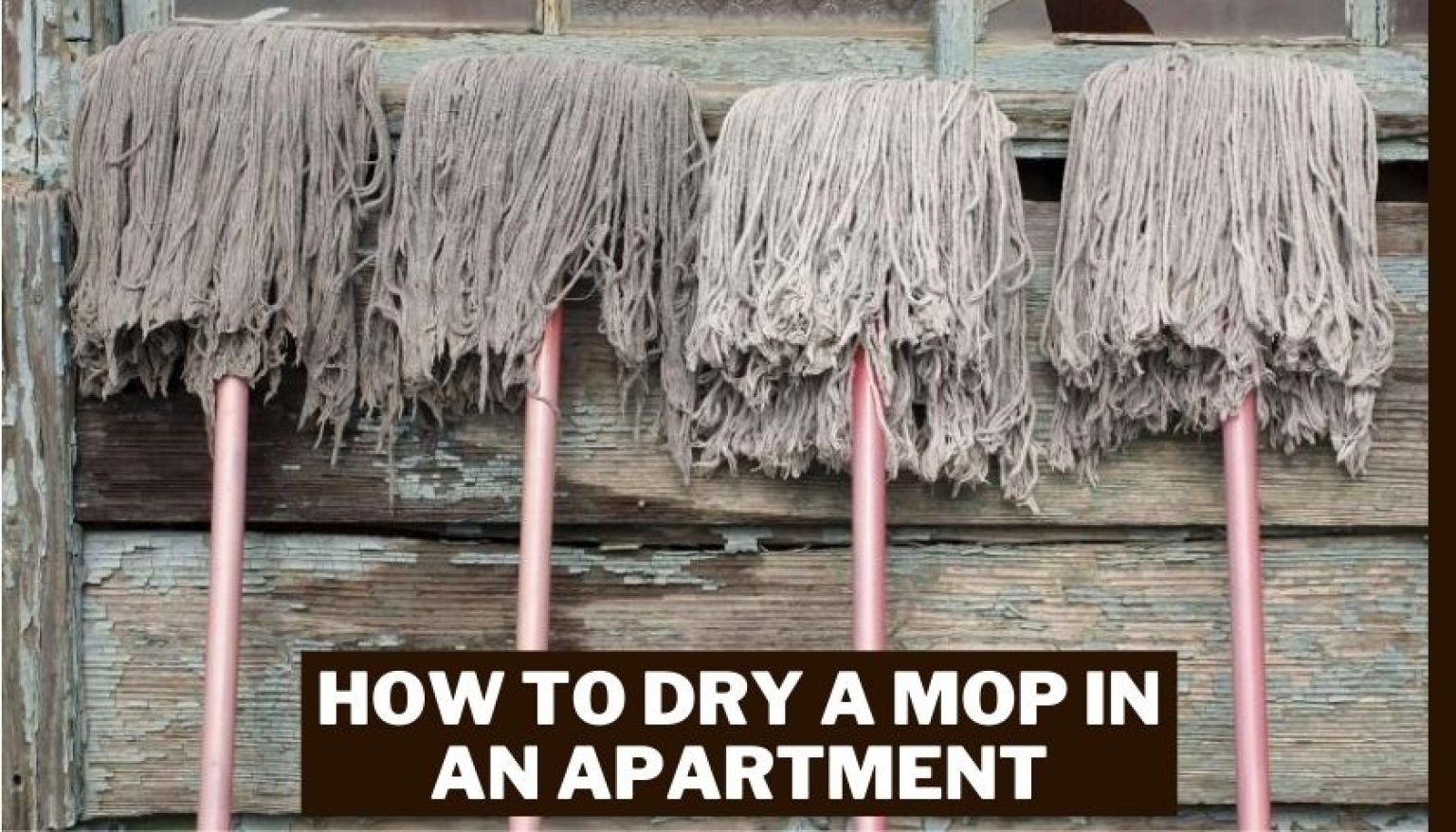 How to Dry a Mop in an Apartment 8 Easy & Effective Ways
