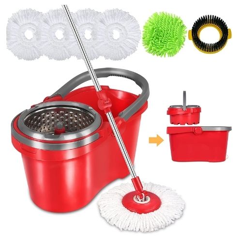 HAPINNEX Spin Mop and Bucket