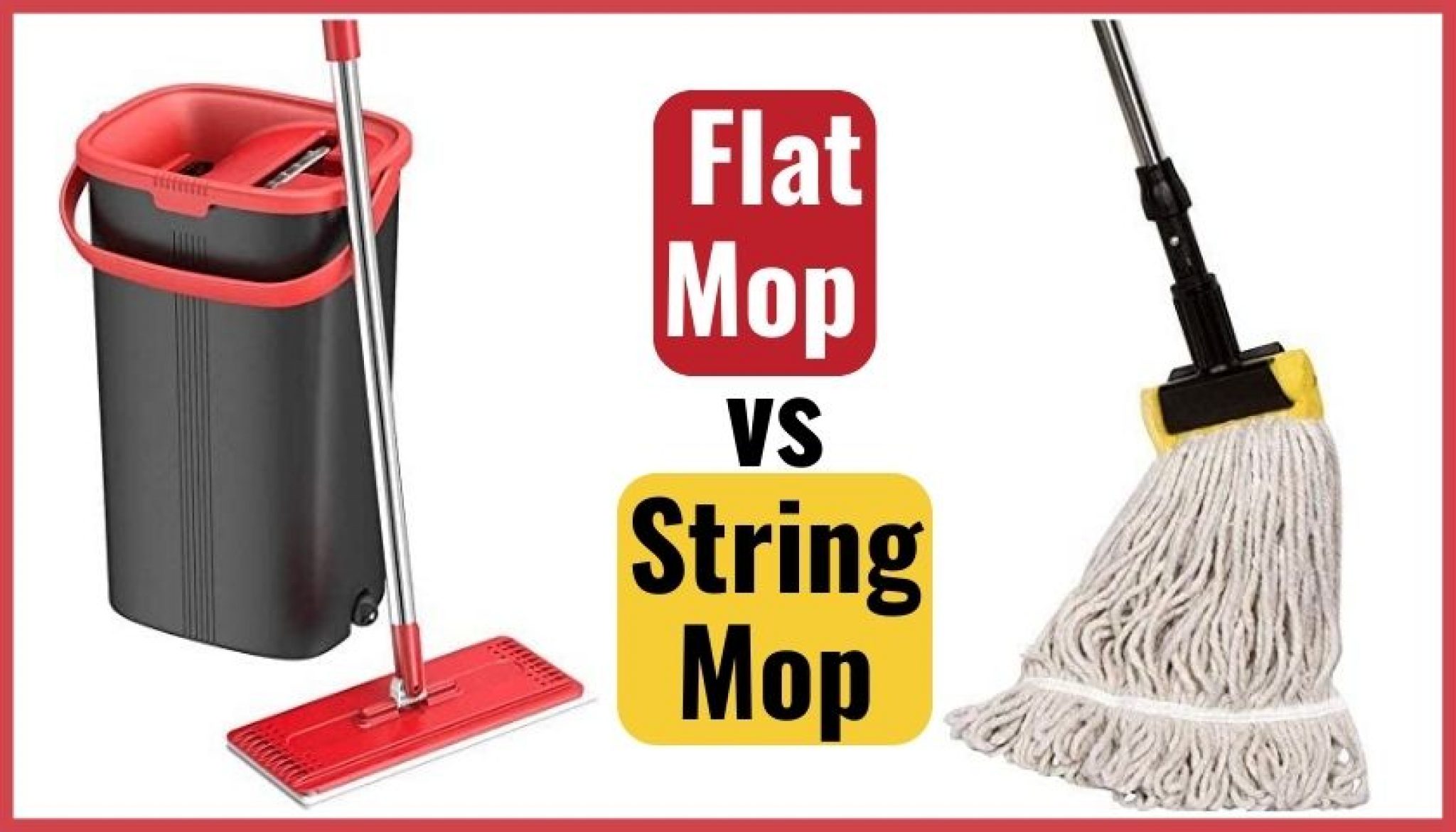 Flat Mop vs String Mop Mops Review