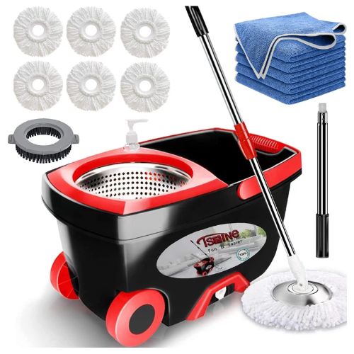 Tsmine Spin Mop and Bucket